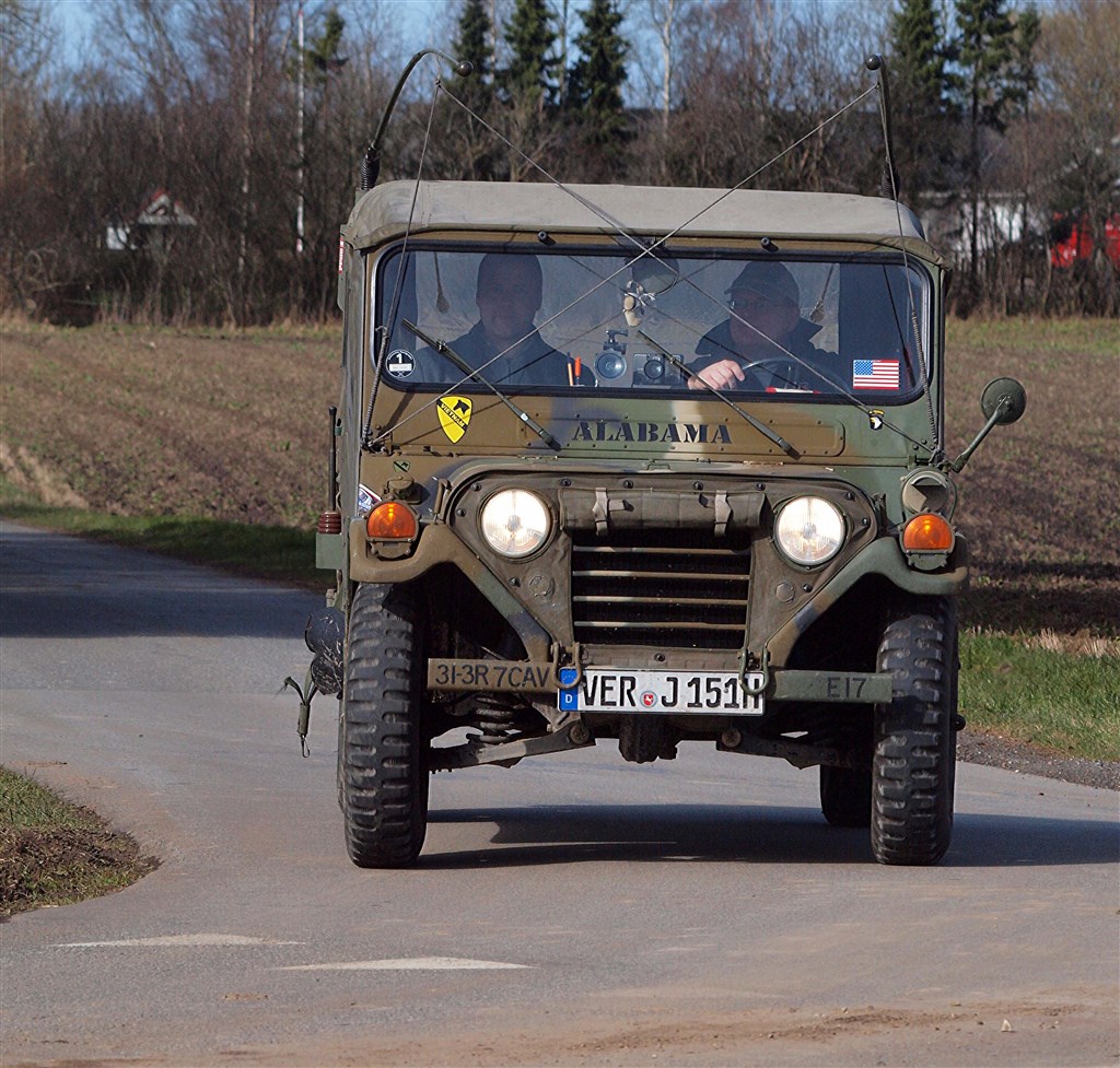 Måske gentager nordtyskerne: Richard Lehr og Christian Rettig i en amerikansk militær jeep deres klassiker-besøg fra foråret 2014
(Foto: Åge Keseler Kirketerp)